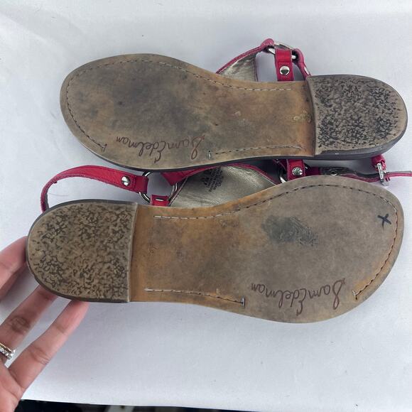 Sam Edelman Greta Pebbled Leather Flat Thong Sandals Women’s Size 6.5 - Picture 4 of 5